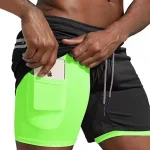 Men Sport Shorts Sportswear Double-deck Running Shorts