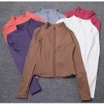 Fashion Zipper Sports Jacket Women's Long Sleeve Running Fitness - Image 4